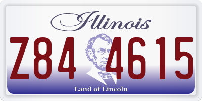 IL license plate Z844615