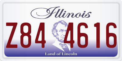 IL license plate Z844616