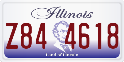 IL license plate Z844618