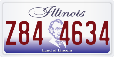 IL license plate Z844634
