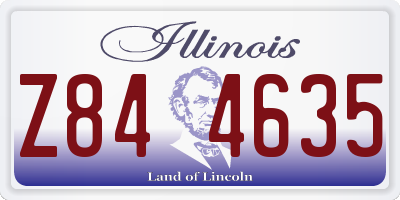 IL license plate Z844635