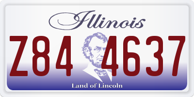 IL license plate Z844637
