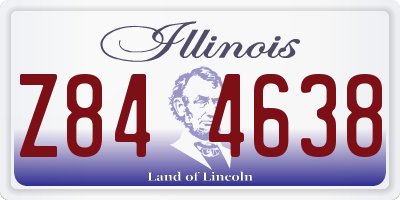 IL license plate Z844638