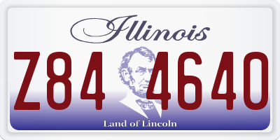 IL license plate Z844640