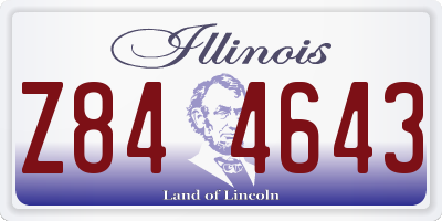 IL license plate Z844643