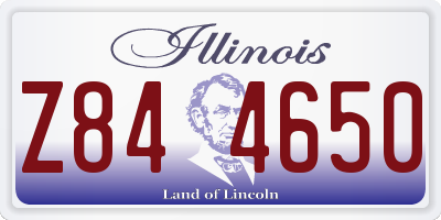 IL license plate Z844650