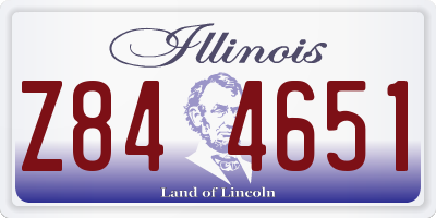 IL license plate Z844651