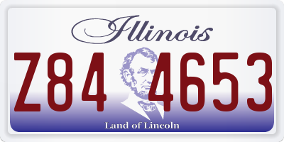 IL license plate Z844653