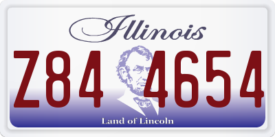 IL license plate Z844654