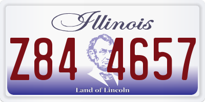 IL license plate Z844657