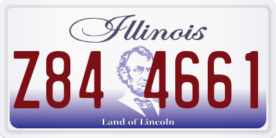 IL license plate Z844661