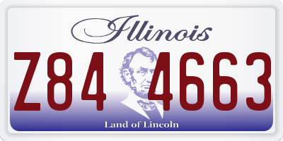 IL license plate Z844663