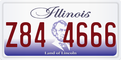 IL license plate Z844666