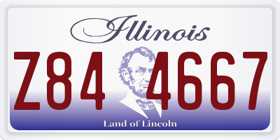 IL license plate Z844667