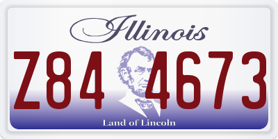 IL license plate Z844673