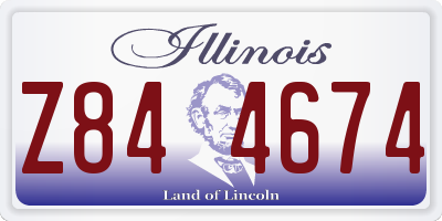 IL license plate Z844674