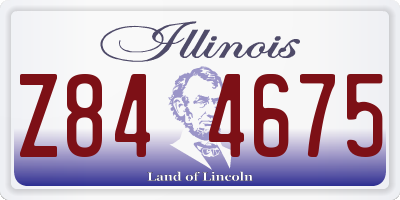 IL license plate Z844675