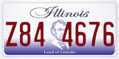 IL license plate Z844676