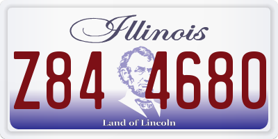 IL license plate Z844680
