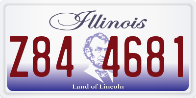 IL license plate Z844681