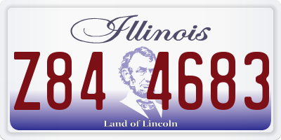 IL license plate Z844683