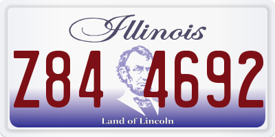 IL license plate Z844692