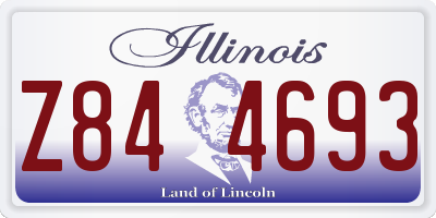 IL license plate Z844693
