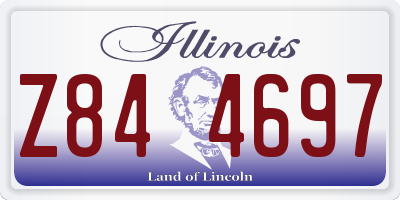 IL license plate Z844697