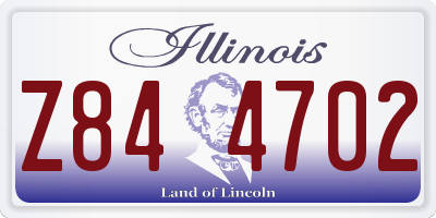 IL license plate Z844702
