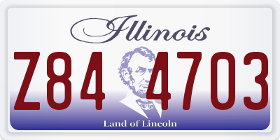 IL license plate Z844703