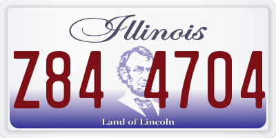 IL license plate Z844704