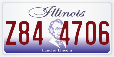 IL license plate Z844706