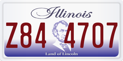 IL license plate Z844707