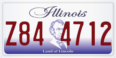 IL license plate Z844712