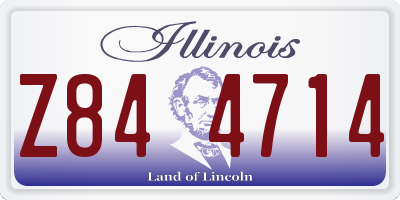 IL license plate Z844714