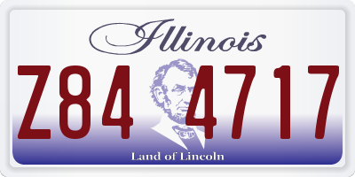IL license plate Z844717