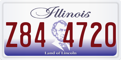 IL license plate Z844720