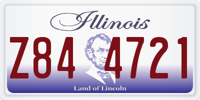 IL license plate Z844721