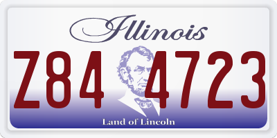 IL license plate Z844723