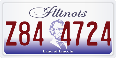 IL license plate Z844724