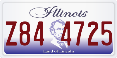 IL license plate Z844725