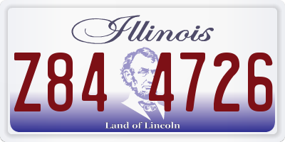 IL license plate Z844726