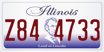 IL license plate Z844733