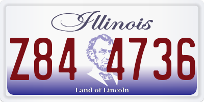 IL license plate Z844736