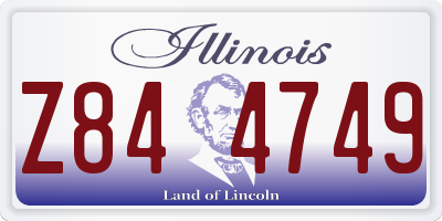IL license plate Z844749