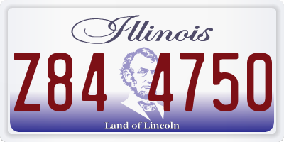 IL license plate Z844750