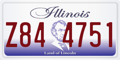 IL license plate Z844751