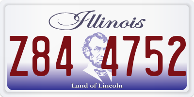 IL license plate Z844752