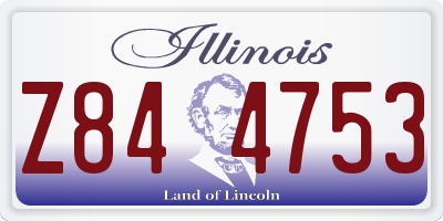 IL license plate Z844753