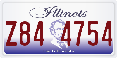IL license plate Z844754